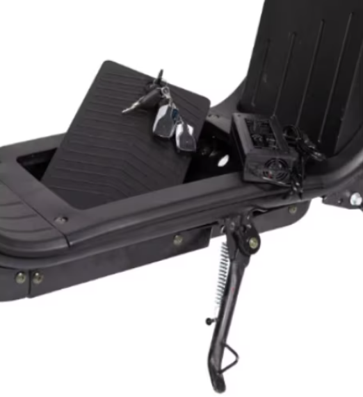 Scuter Electric 2 Persoane, Viteză Limitată 25 km/h – Fără Permis,  Autonomie 45 km, Motor 1500W, Baterie 20Ah, Suspensie Hidraulică, COC Inclus